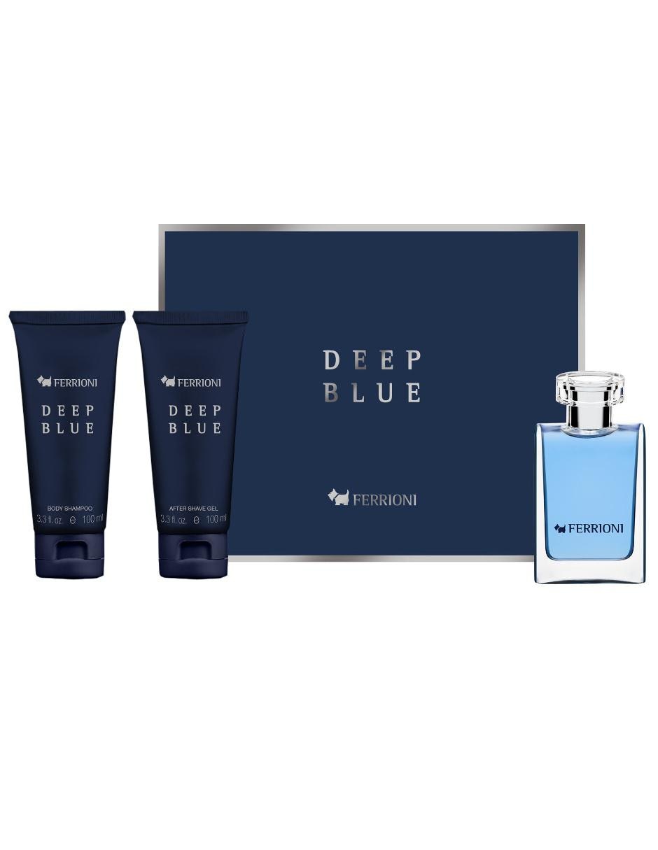 Set Eau de toilette Ferrioni Deep Blue para hombre 1