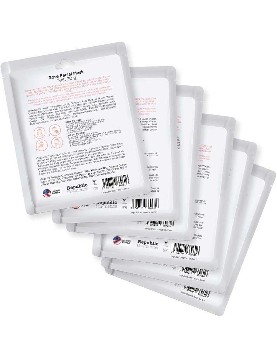 Rose Facial Mask para prevenir signos de la edad Rose Facial Mask para prevenir signos de la edad