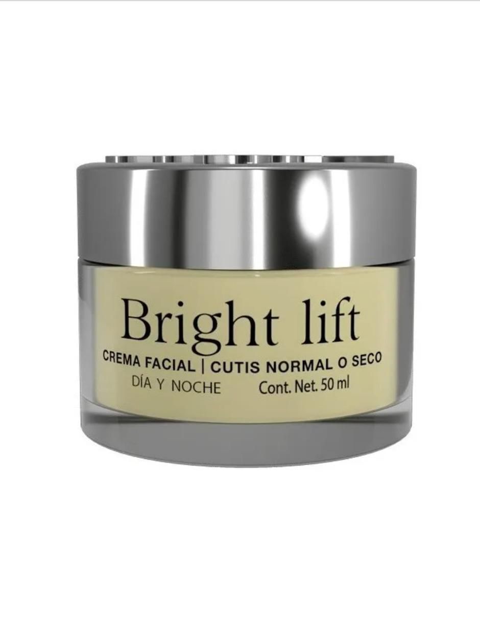 Crema facial recomendada para prevenir signos de la edad día y noche Bright Lift Plus para piel seca