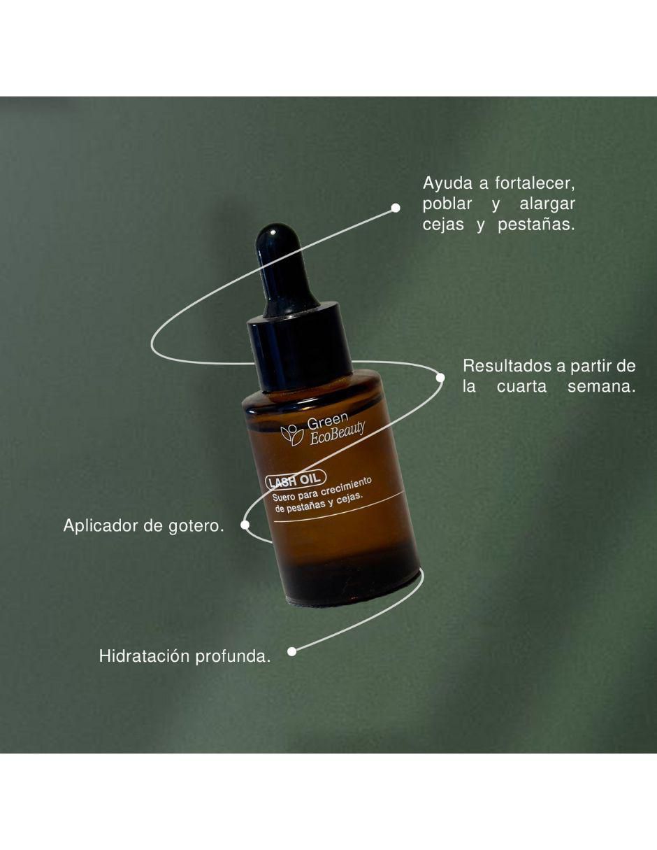 Sérum fortalecedor para pestañas y cejas Lash Oil Green Ecobeauty todo tipo piel