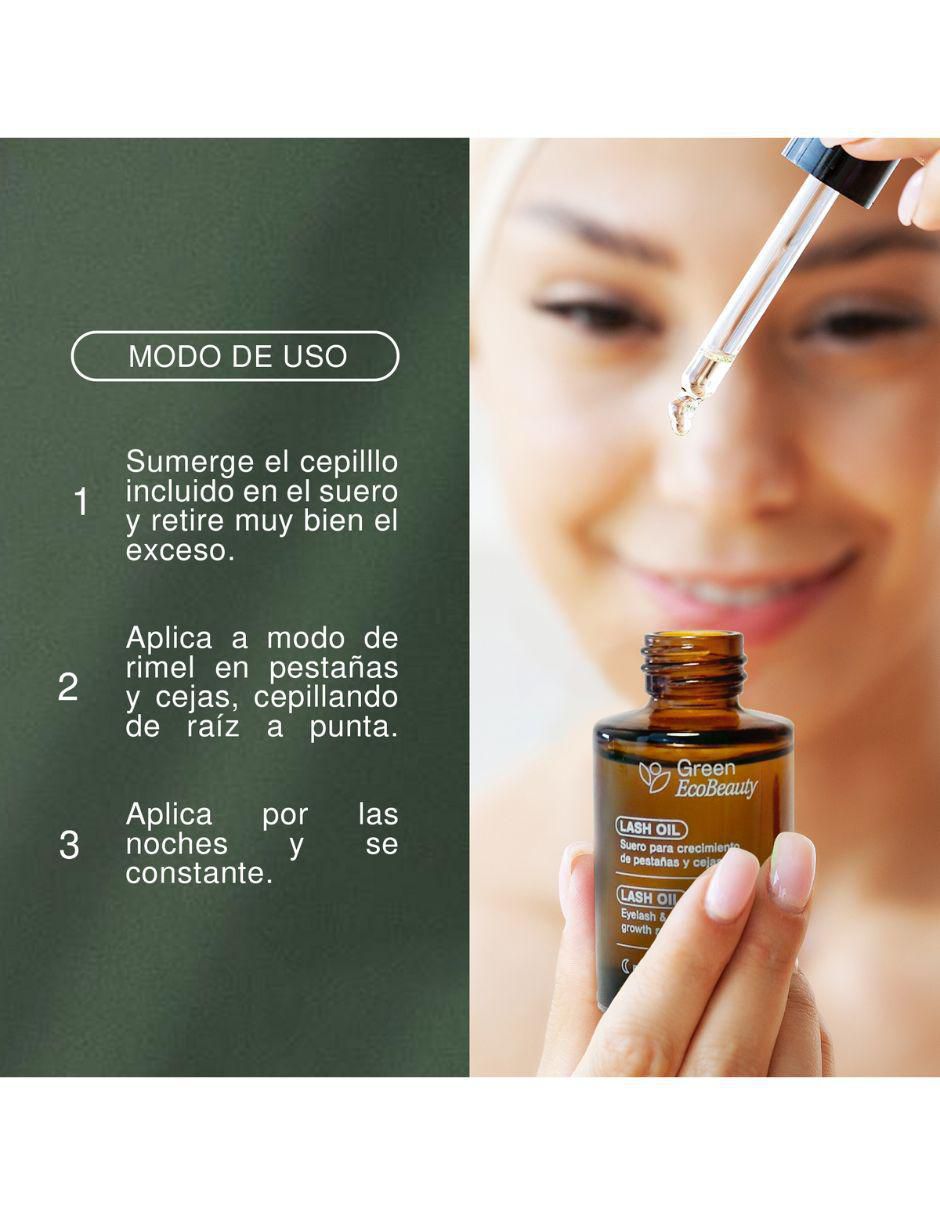 Sérum fortalecedor para pestañas y cejas Lash Oil Green Ecobeauty todo tipo piel