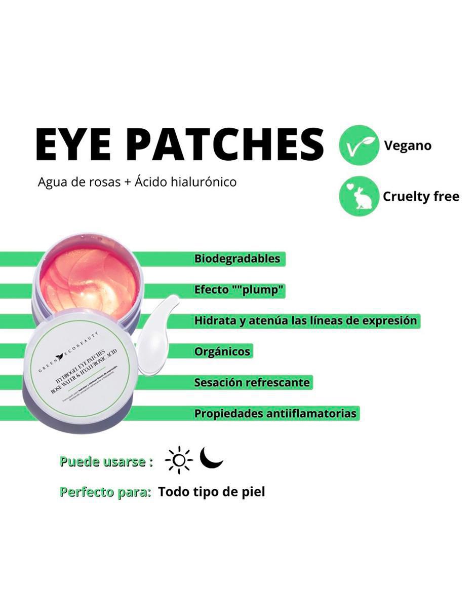 Parches para ojeras Hidrogel de Agua de rosas y Ácido hialurónico Parches para ojeras Hidrogel de Agua de rosas y Ácido hialurónico