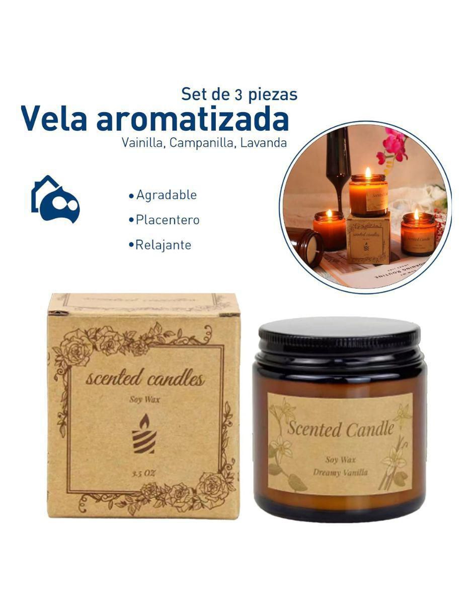 Vela aromática 3 piezas aroma floral 5
