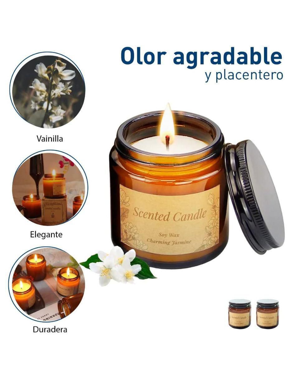 Vela aromática 3 piezas aroma floral