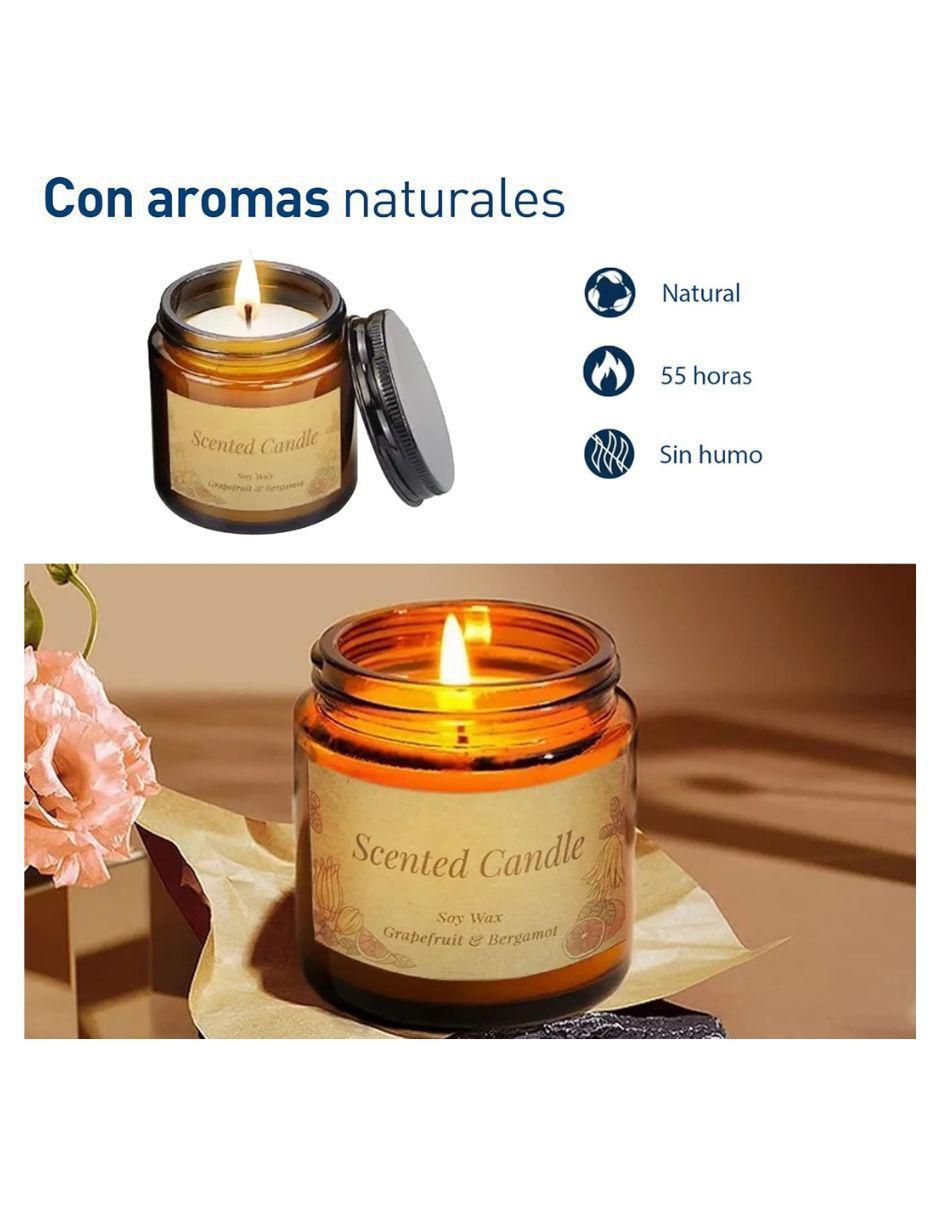 Vela aromática 3 piezas aroma floral