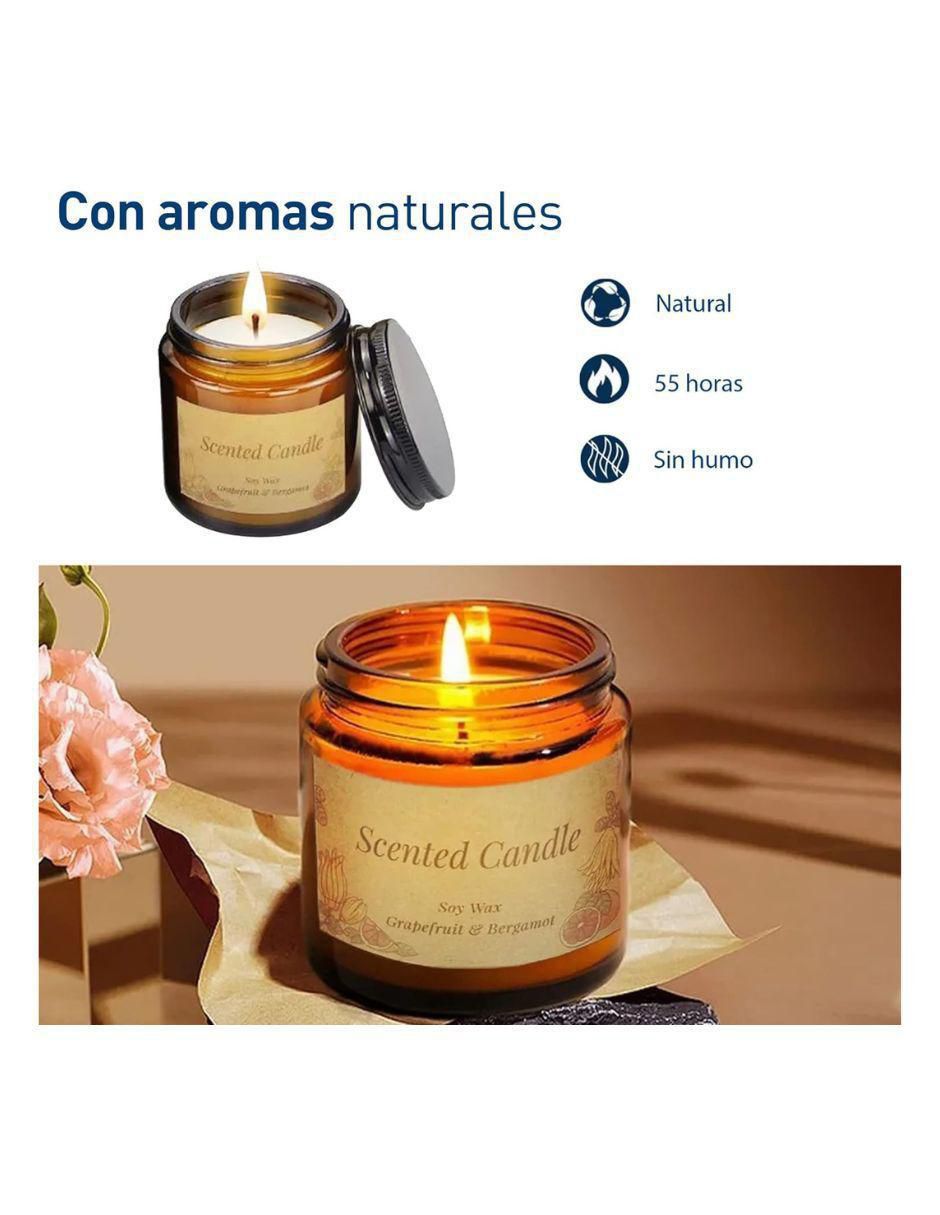 Vela aromática 3 piezas aroma floral