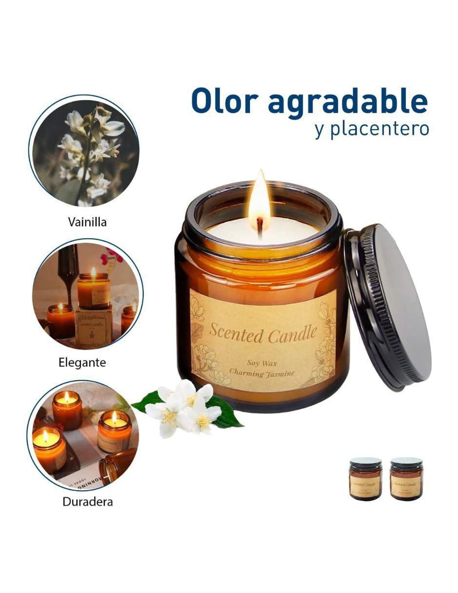 Vela aromática 3 piezas aroma floral