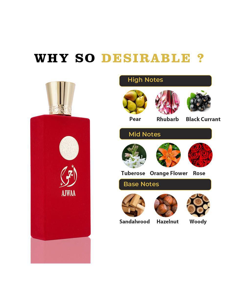 Eau de parfum Nusuk Ajwaa Concentrated Red para mujer
