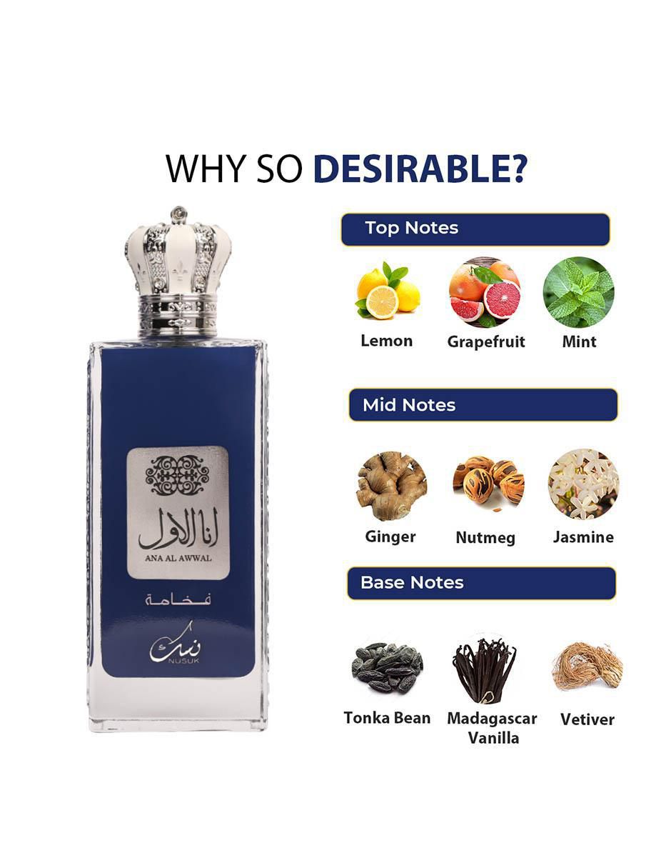 Eau de parfum Ana Al Awwal Silver-Blue para hombre 5
