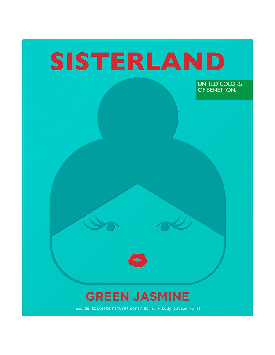 Eau de toilette Benetton Sisterland Green Jasmine para mujer