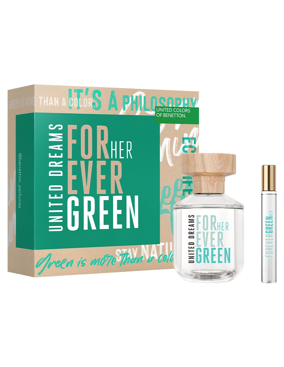 Set Eau de toilette Benetton Forever Green para mujer