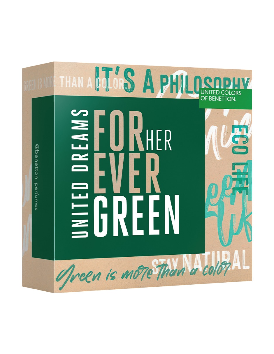 Set Eau de toilette Benetton Forever Green para hombre