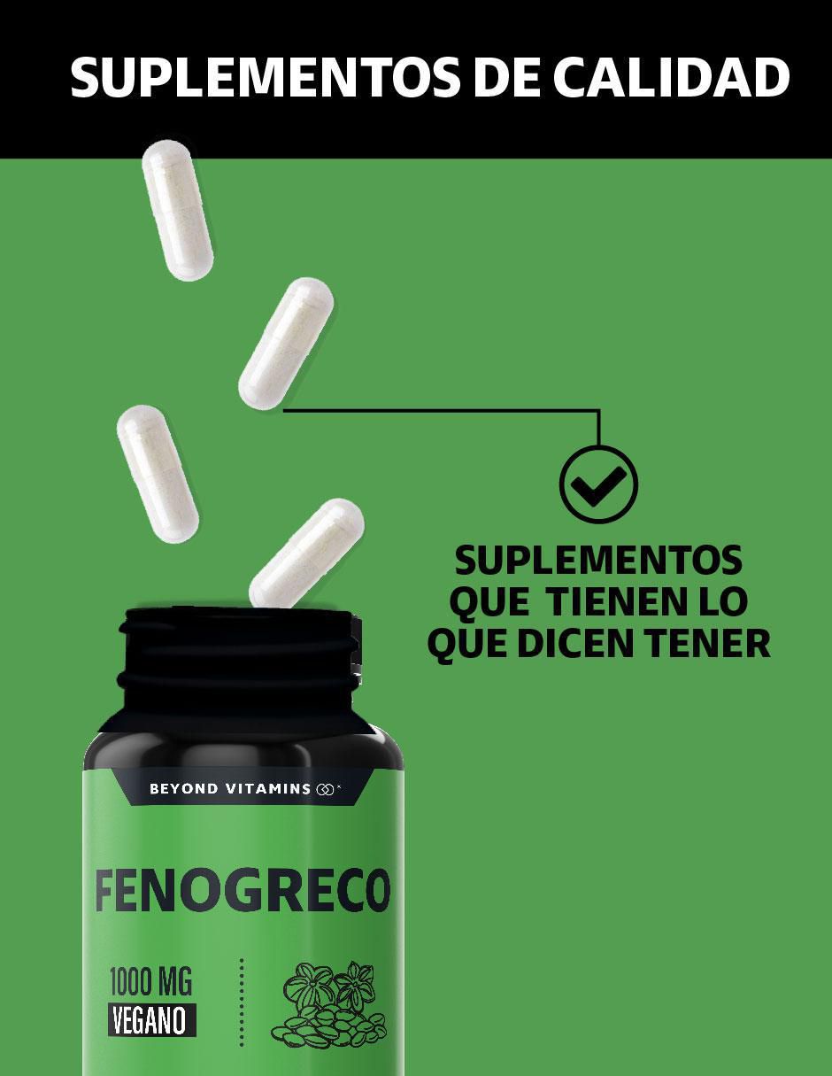 Fenogreco, Calcio y Hierro de 60 cápsulas