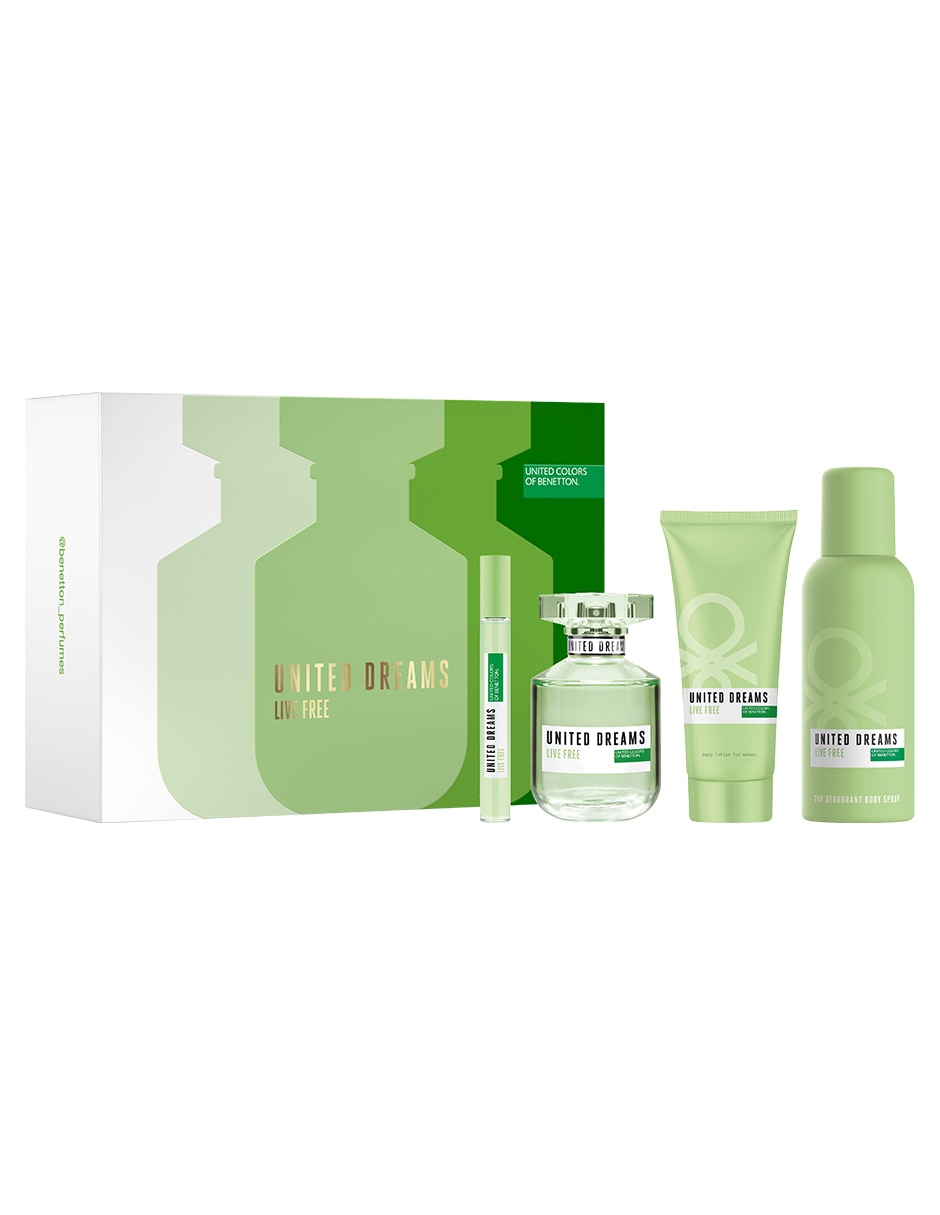 Set Eau de toilette United dreams live free para mujer