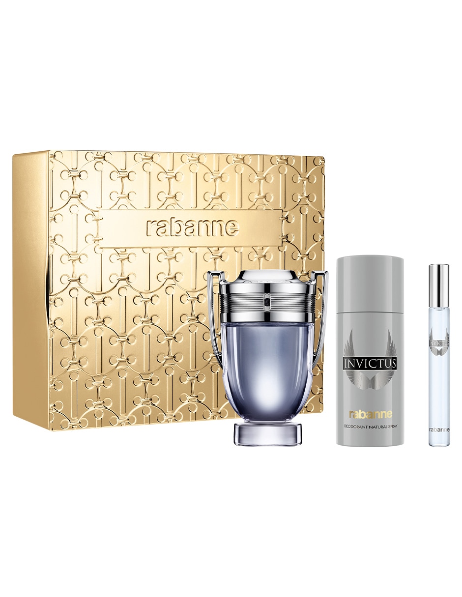 Kit Eau de toilette Rabanne Invictus para hombre