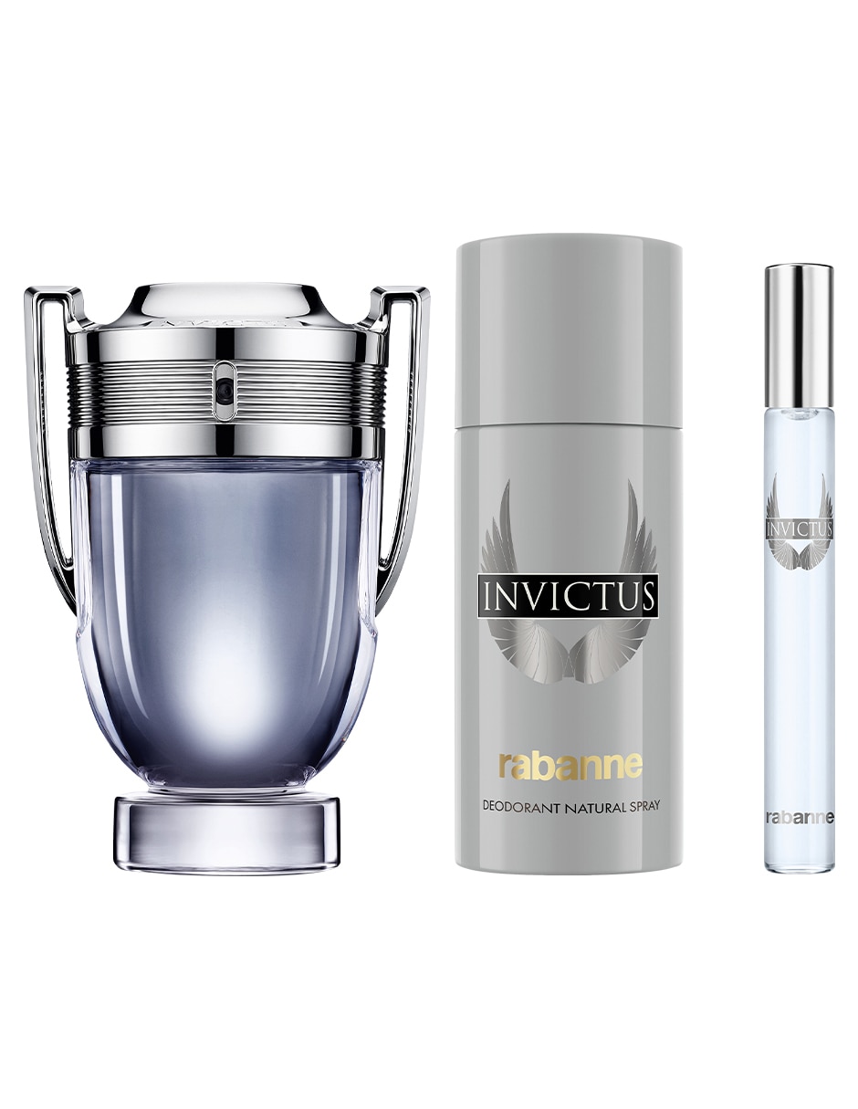 Kit Eau de toilette Rabanne Invictus para hombre