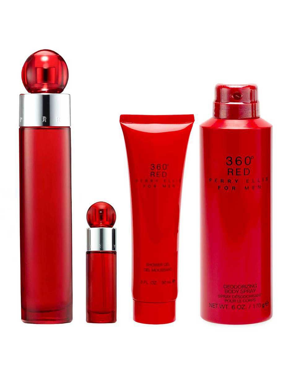 Set Eau de toilette Perry Ellis 360° Red For Men para hombre