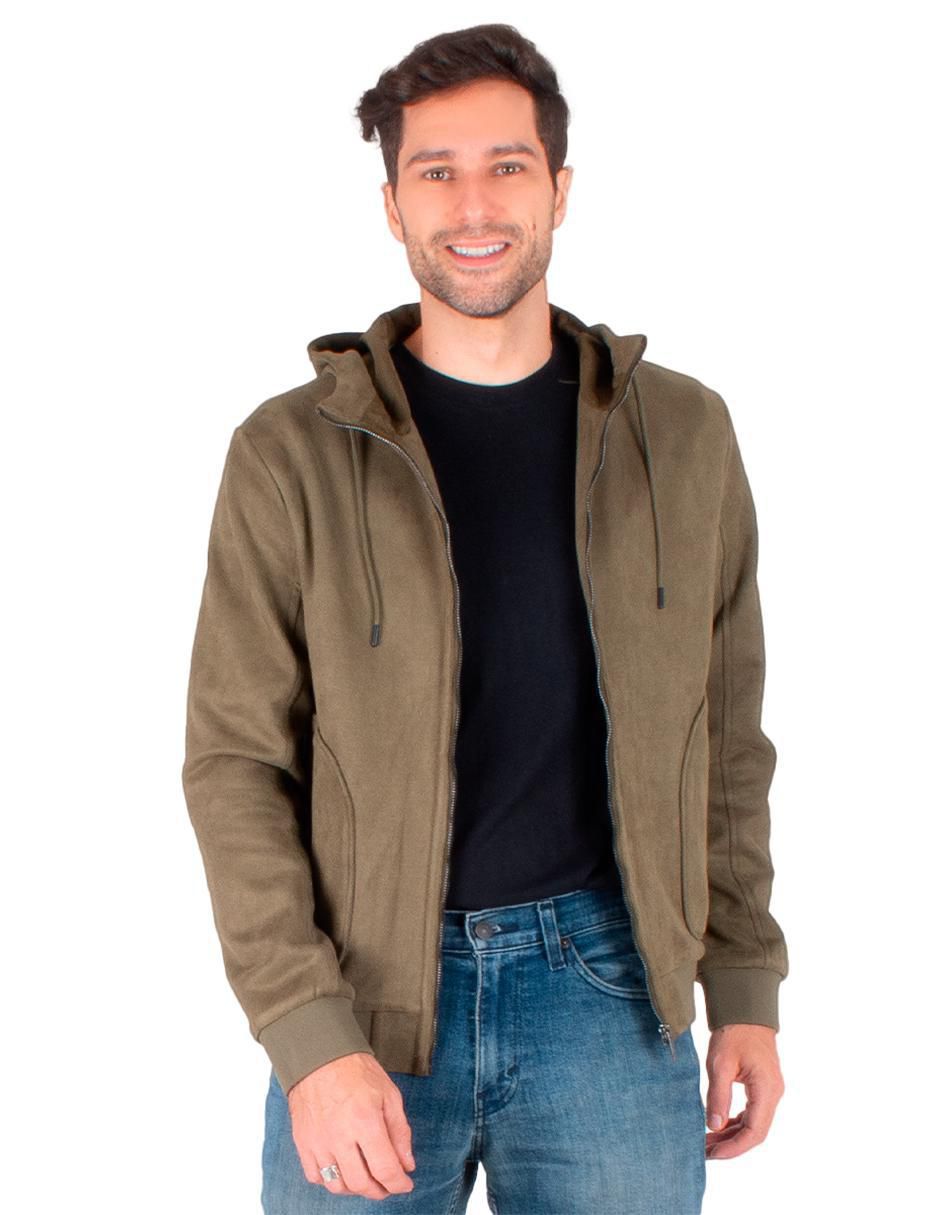 Chamarra casual con capucha para hombre 2