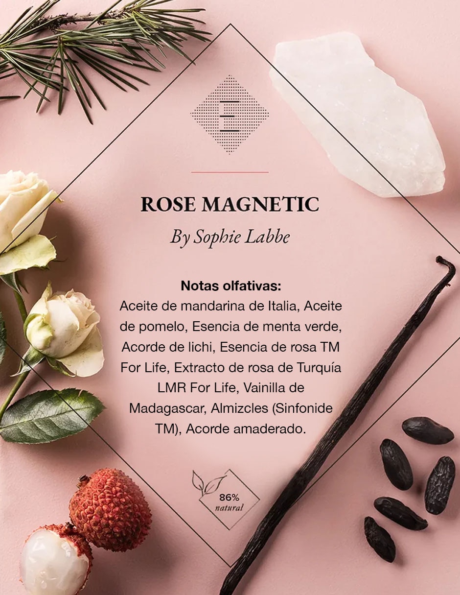Eau de parfum Essential parfums rose magnetic unisex