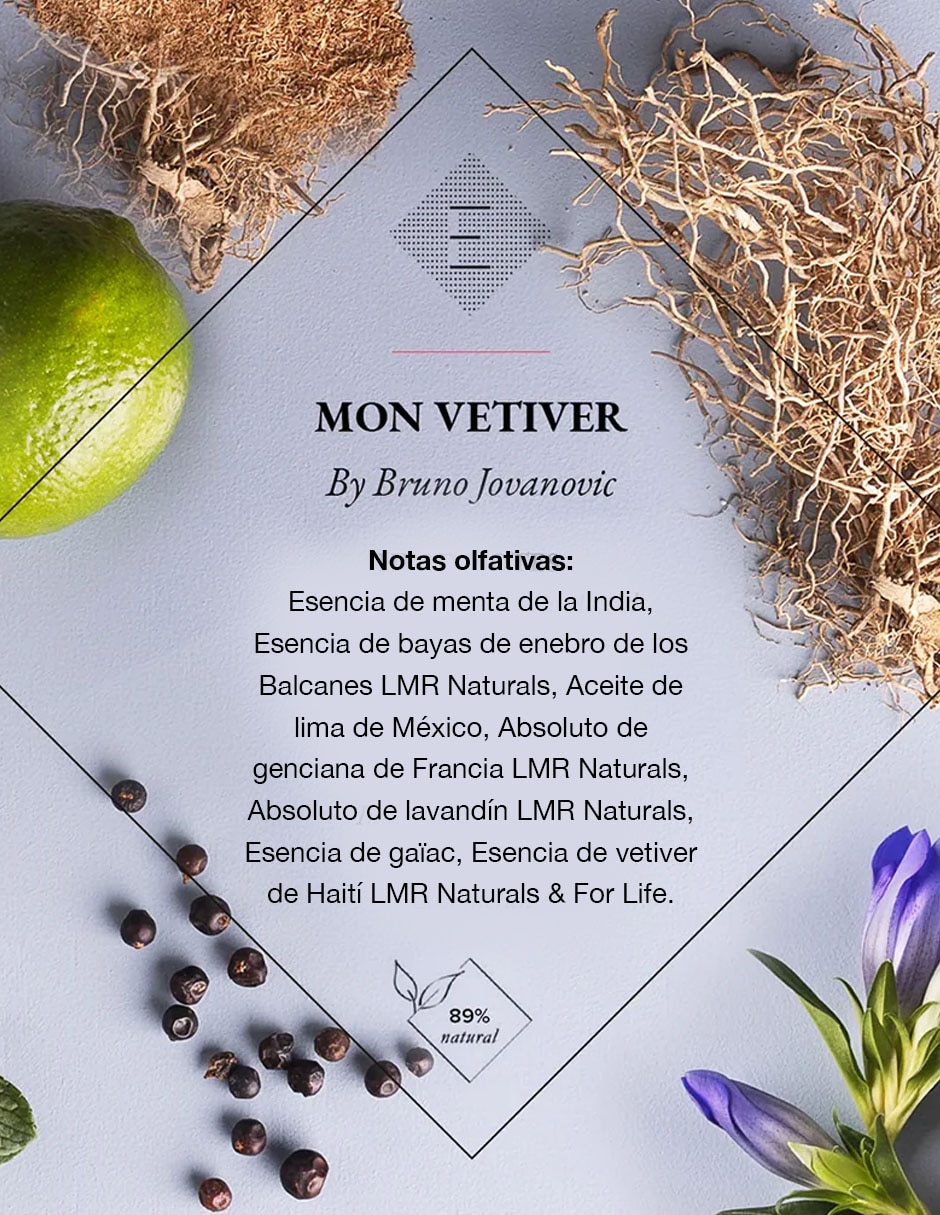 Eau de parfum Essential parfums mon vetiver unisex