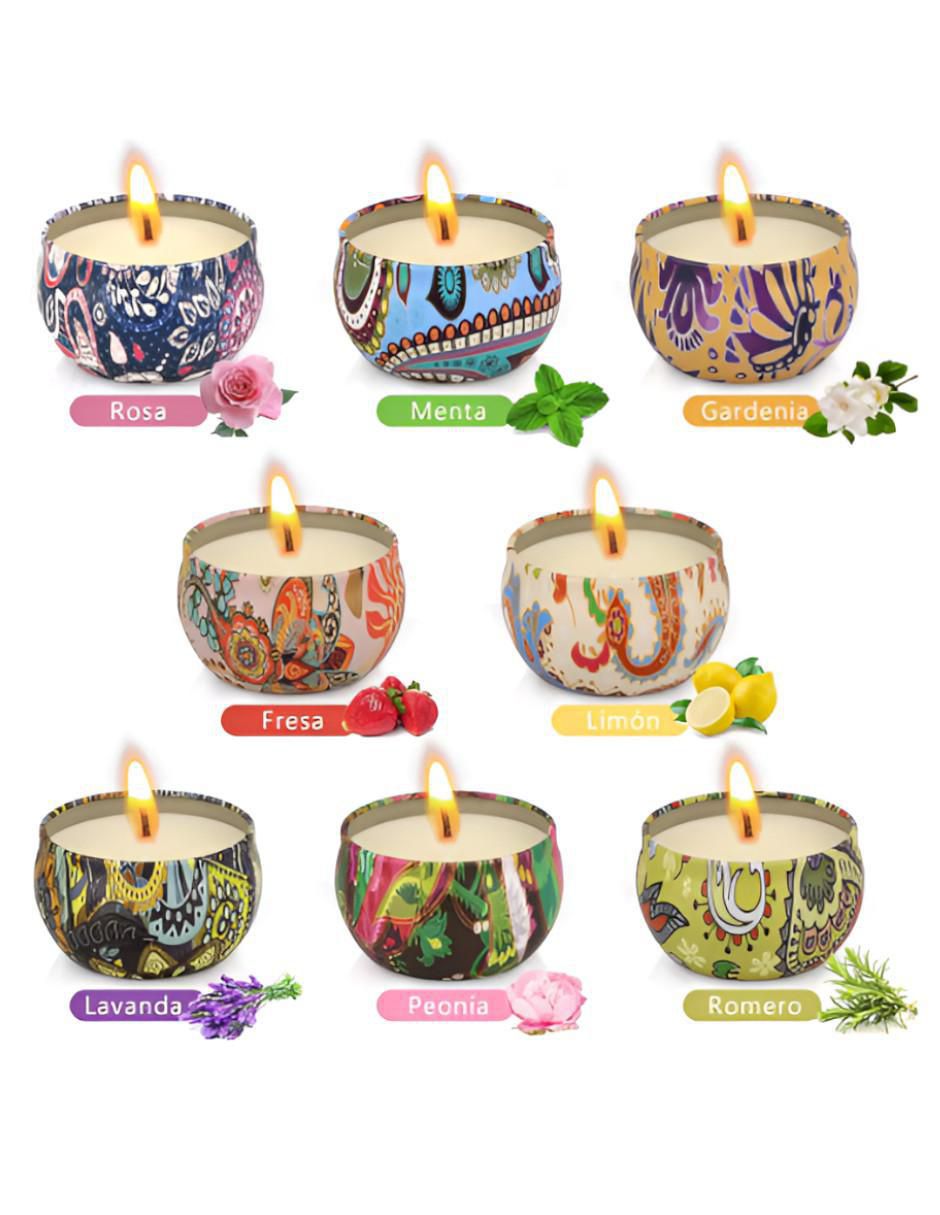 Vela aromática 8 piezas aroma hierbas 3