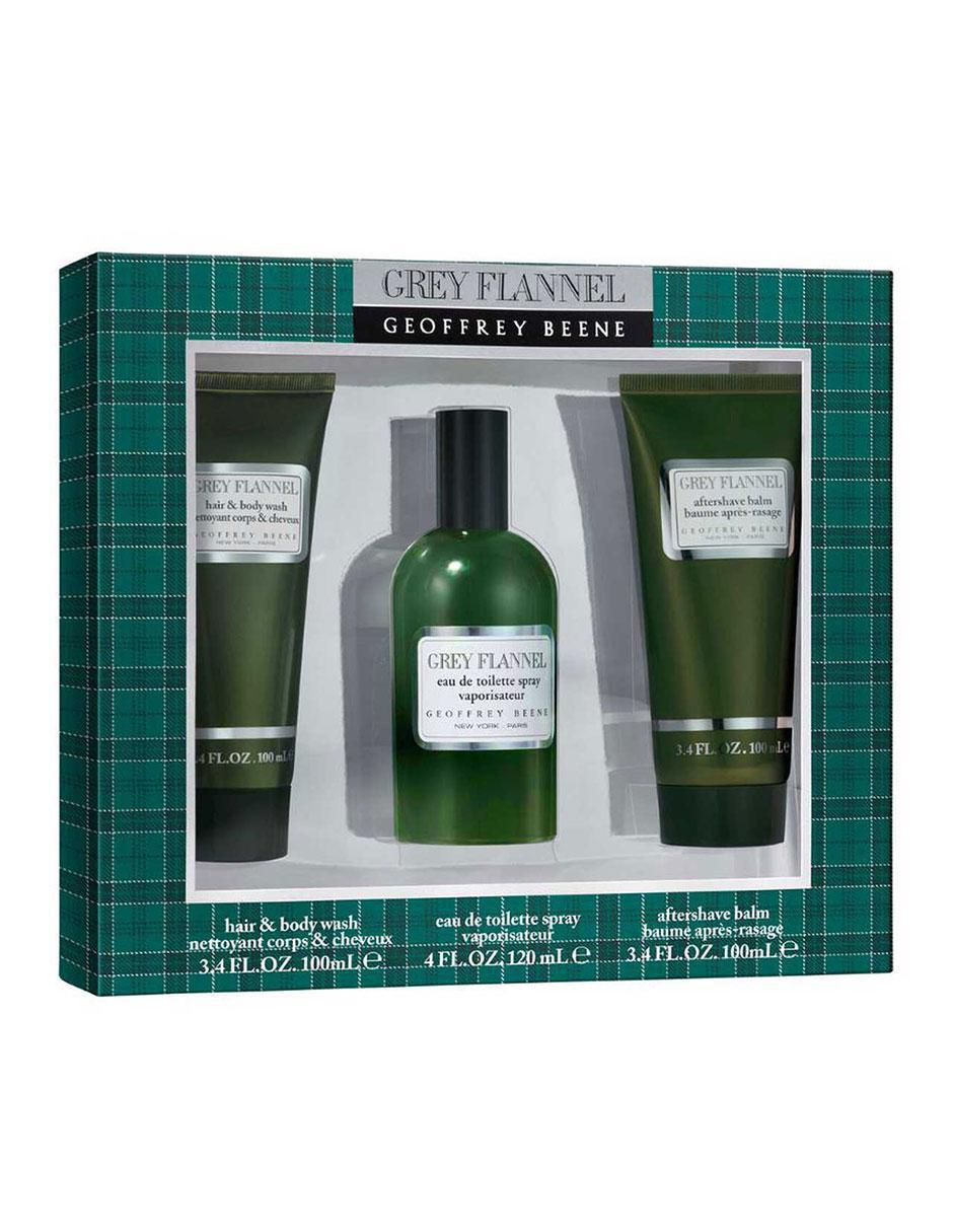 Kit Eau de toilette Geoffrey Beene Franela Gris para hombre