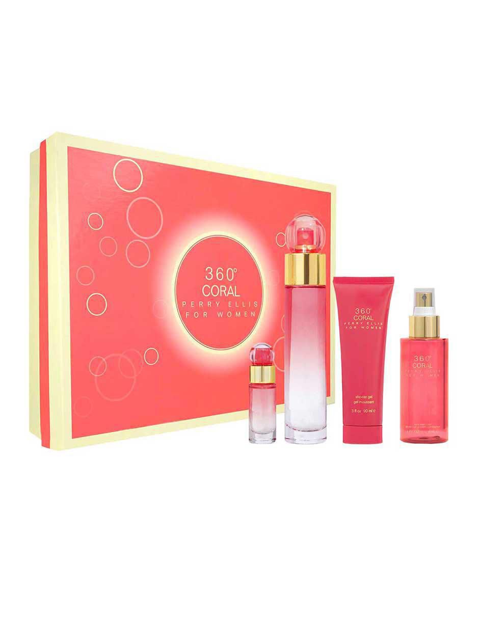 Kit Eau de parfum Perry Ellis 360° Coral para mujer