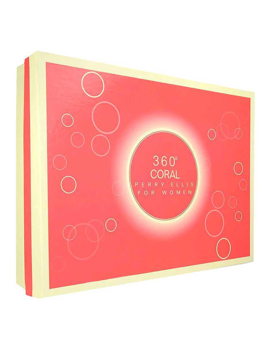 Kit Eau de parfum Perry Ellis 360° Coral para mujer