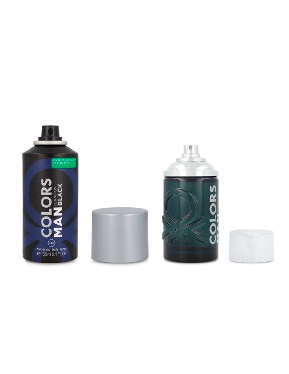 Set Eau de toilette Benetton Colors Black para hombre