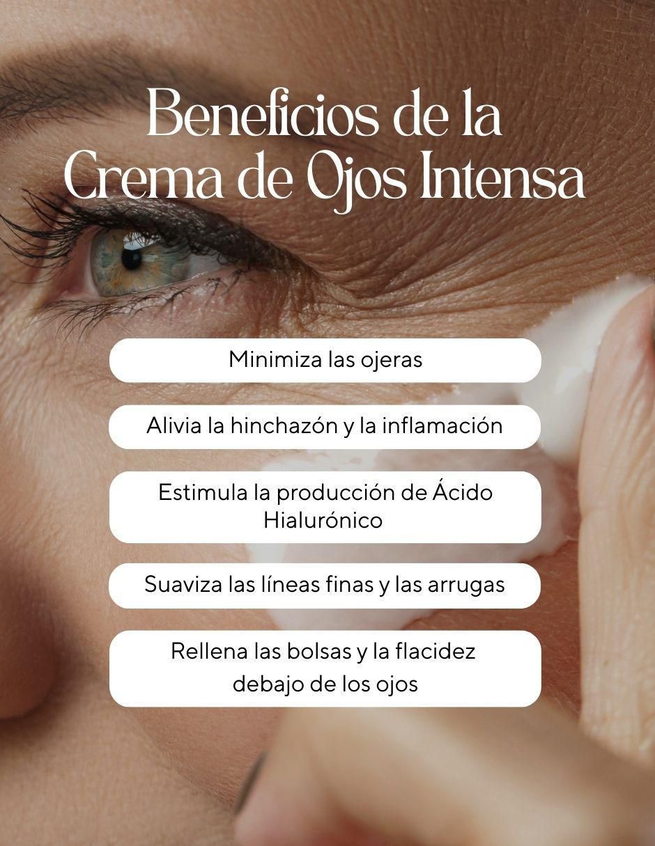 Crema para contorno de ojos recomendada para bolsas y ojeras de día y noche para todo tipo piel Crema para contorno de ojos recomendada para bolsas y ojeras de día y noche para todo tipo piel