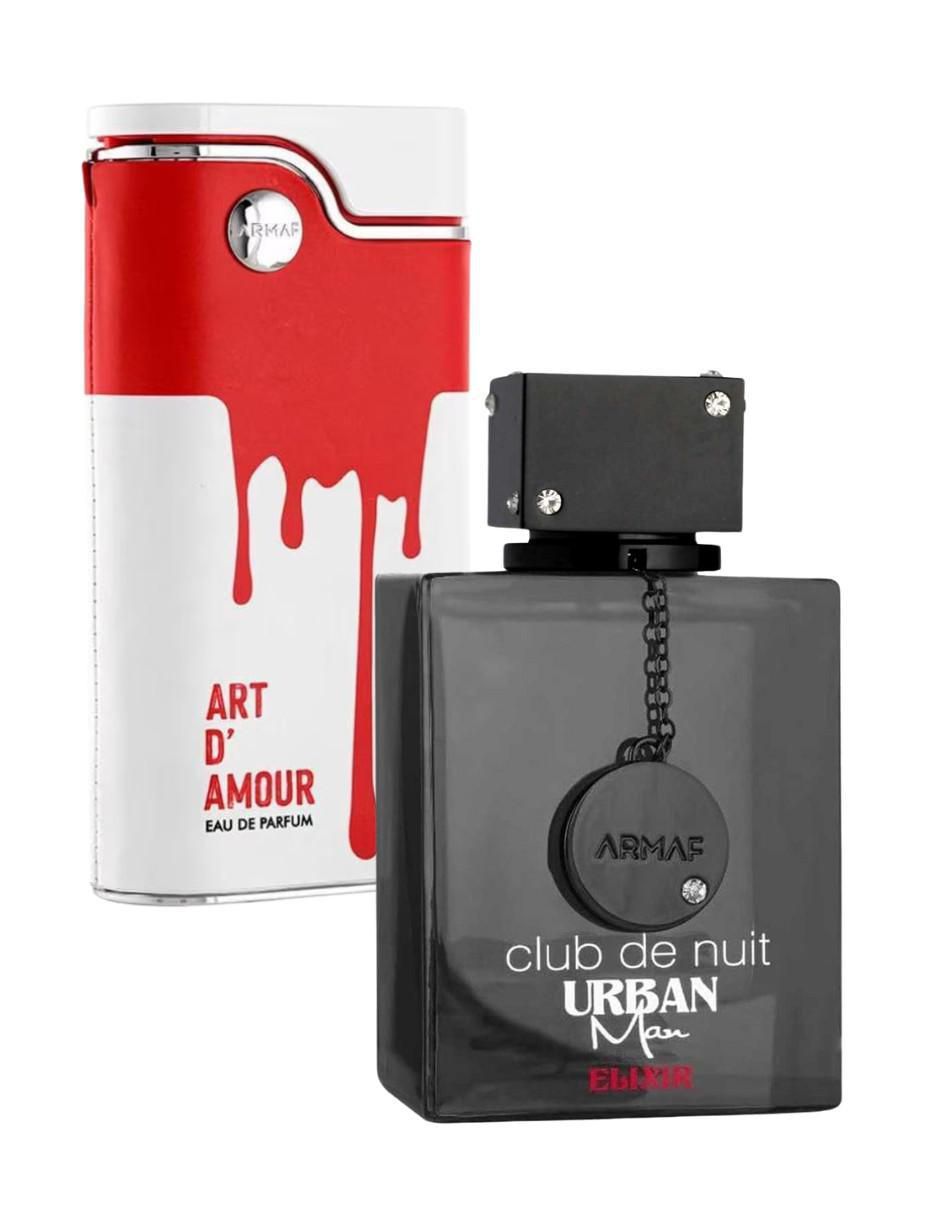 Set Eau de parfum Armaf Urban Elixir y Art D'Amour unisex