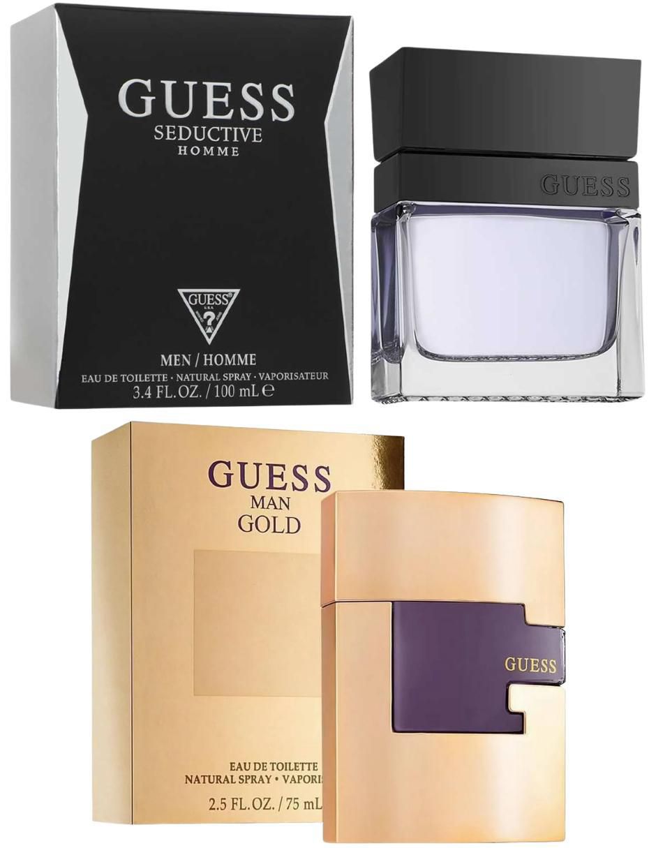 Set Eau de toilette Guess Gold y Seductive Homme Caballero para hombre