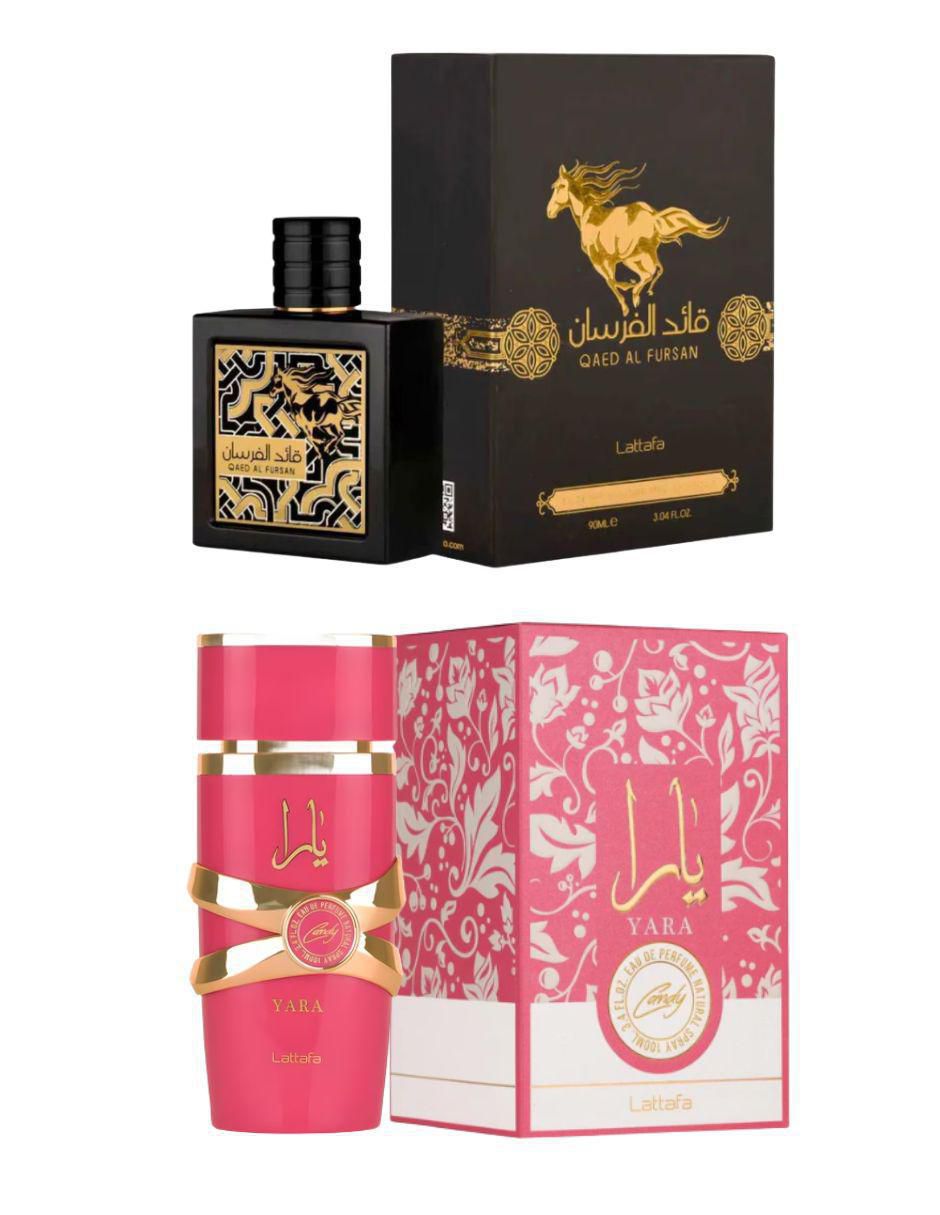 Set Eau de parfum Lattafa Yara & Qaed Al Fursan unisex