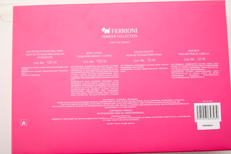 Set Eau de toilette Ferrioni Pink para mujer