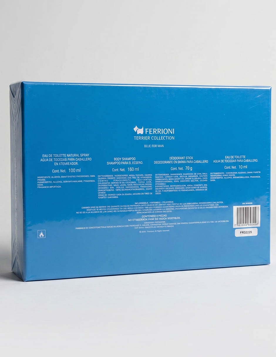 Kit Eau de toilette Ferrioni Blue para hombre