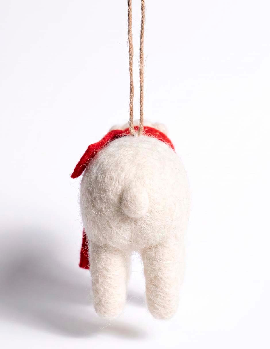 Ornamento navideño oso 4