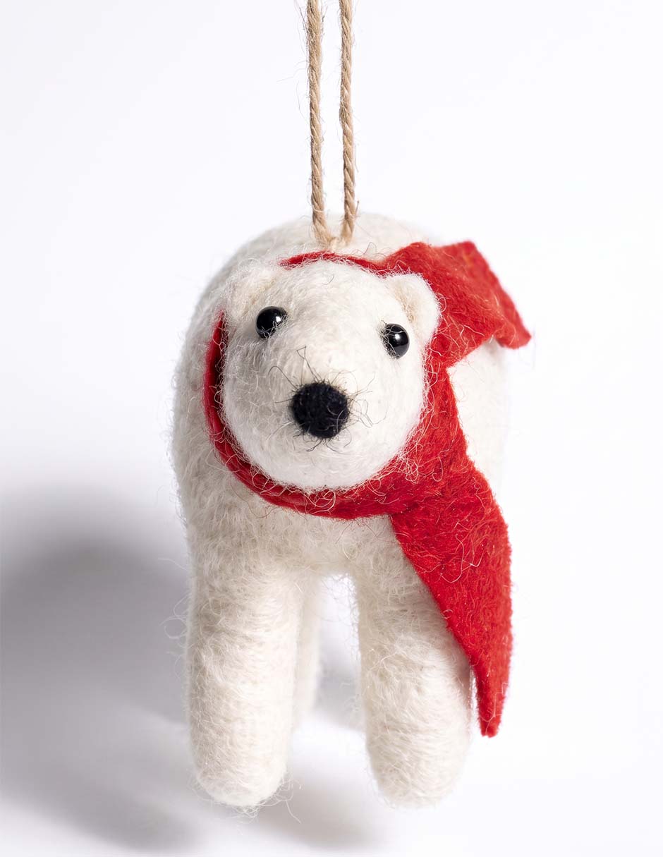 Ornamento navideño oso 3