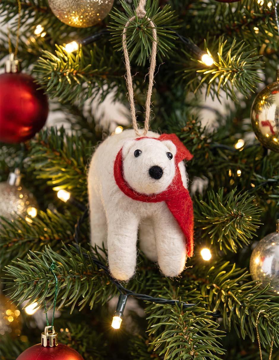 Ornamento navideño oso 2