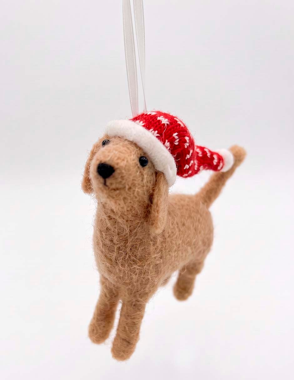 Ornamento navideño perro Ornamento navideño perro
