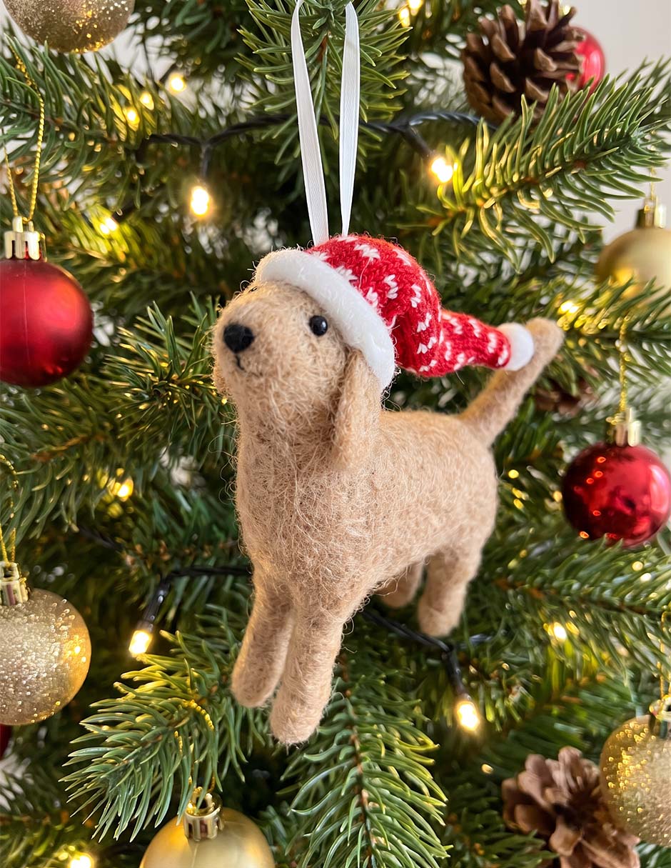 Ornamento navideño perro 2