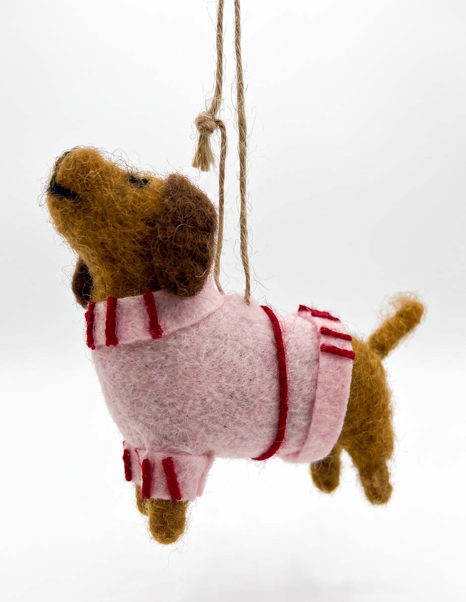 Ornamento navideño perro