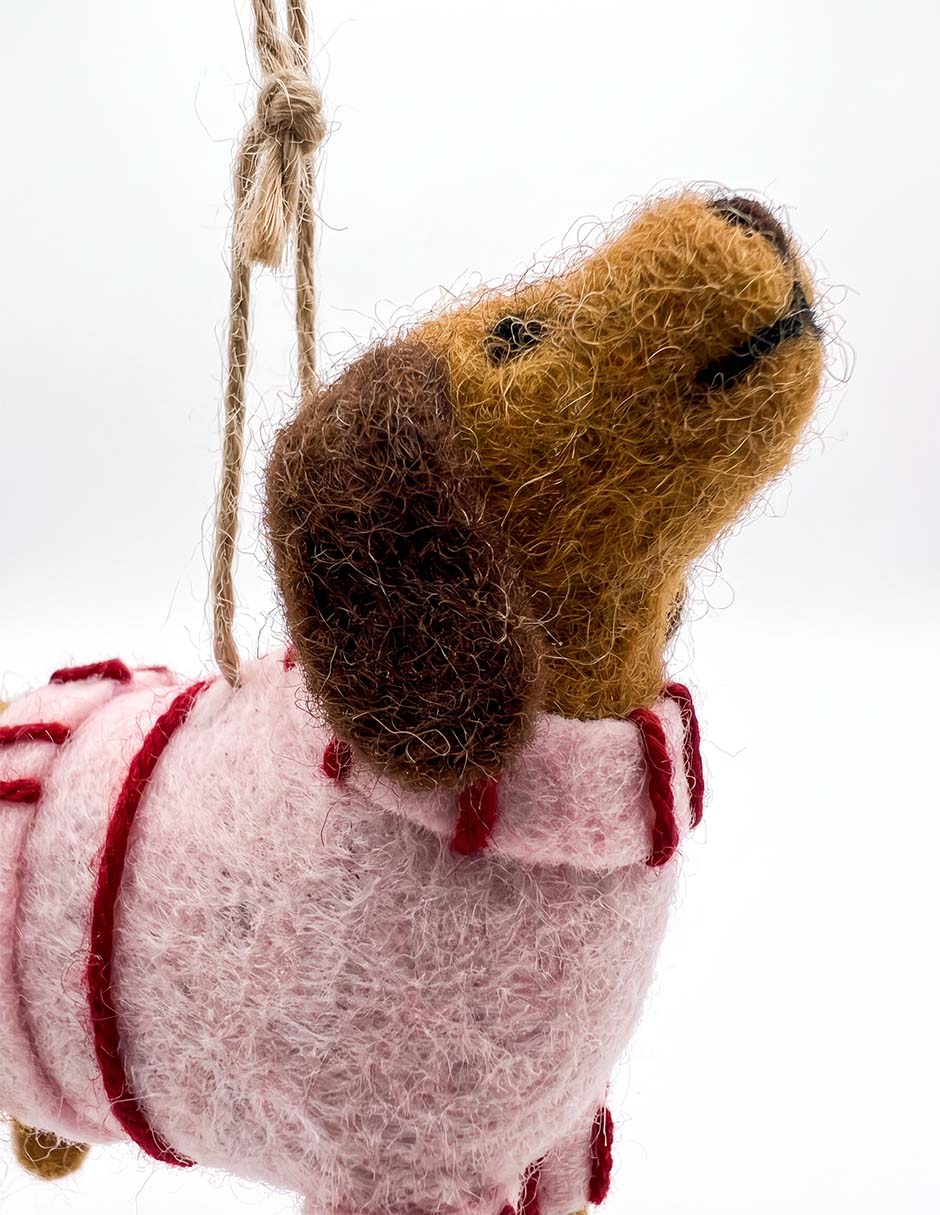 Ornamento navideño perro 3