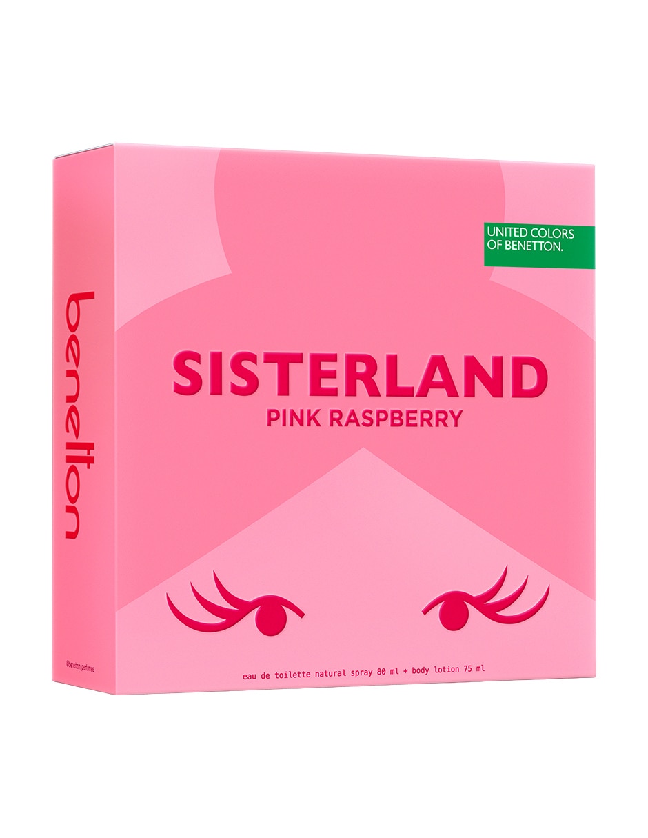 Kit Eau de toilette Benetton Sisterland Pink Raspberry para mujer