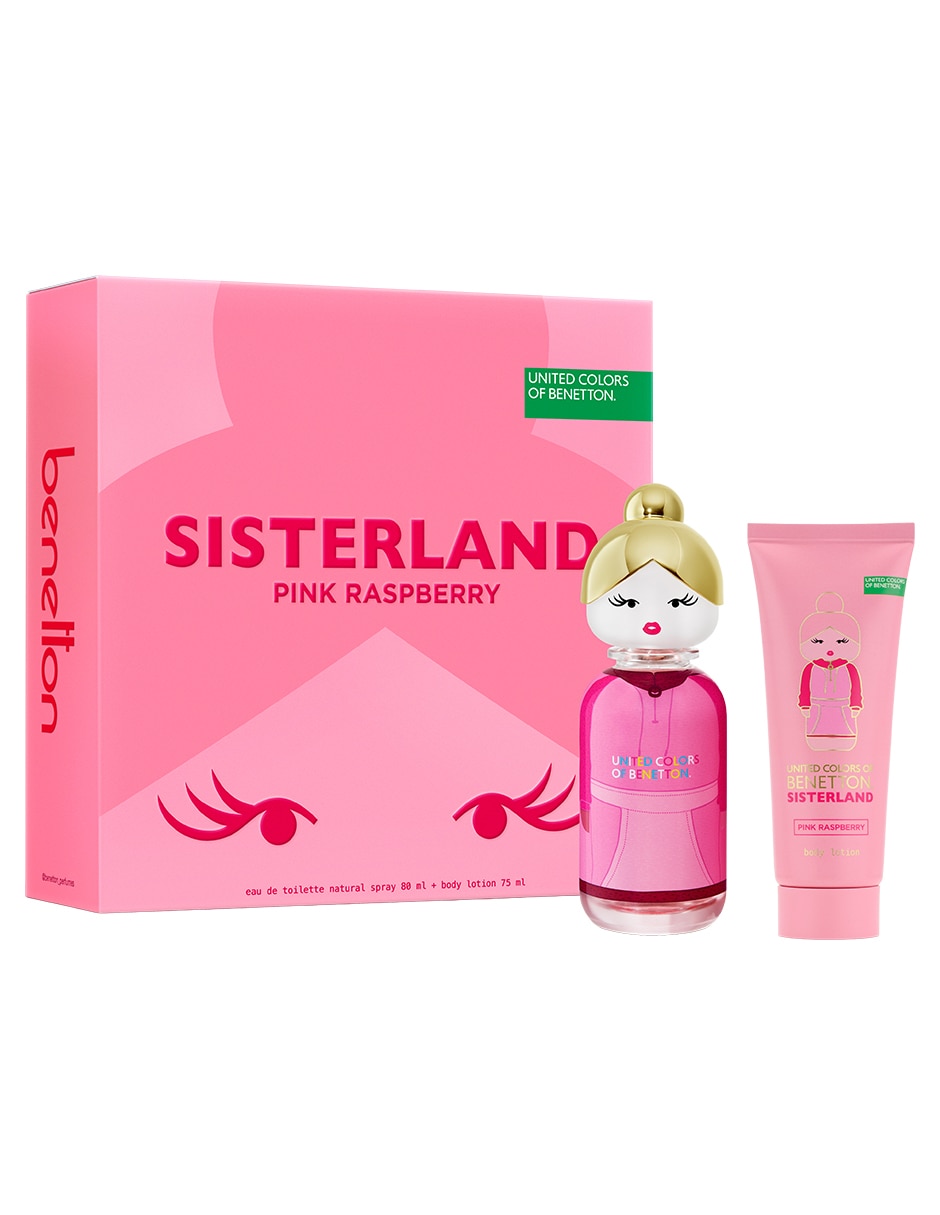 Kit Eau de toilette Benetton Sisterland Pink Raspberry para mujer