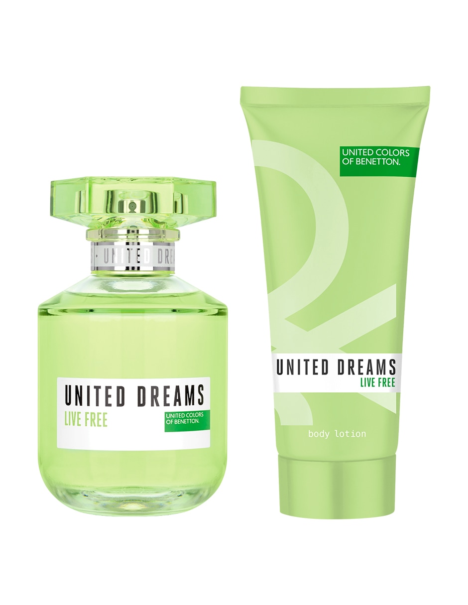 Set Eau de toilette Benetton Dreams Live Free para mujer
