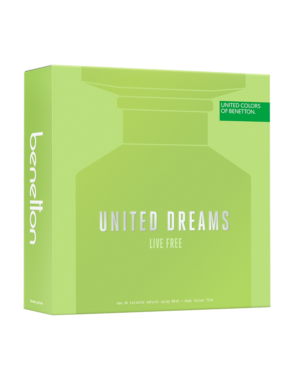 Set Eau de toilette Benetton Dreams Live Free para mujer