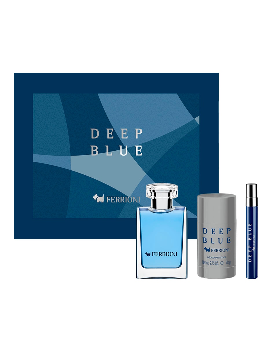Kit Eau de toilette Deep Blue para hombre 1