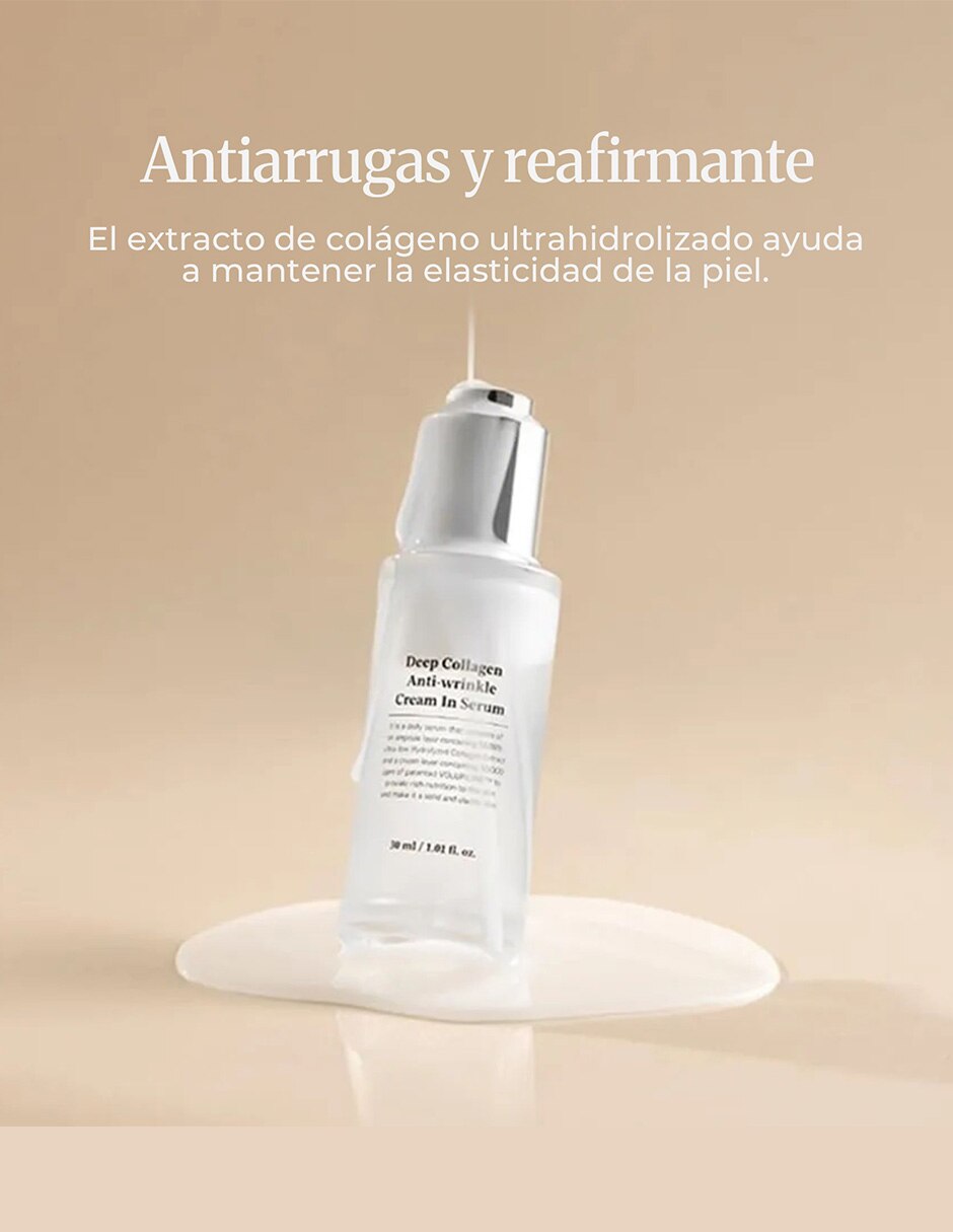 Hidratante facial deep collagen anti-wrinkle crema suero antiarrugas 6