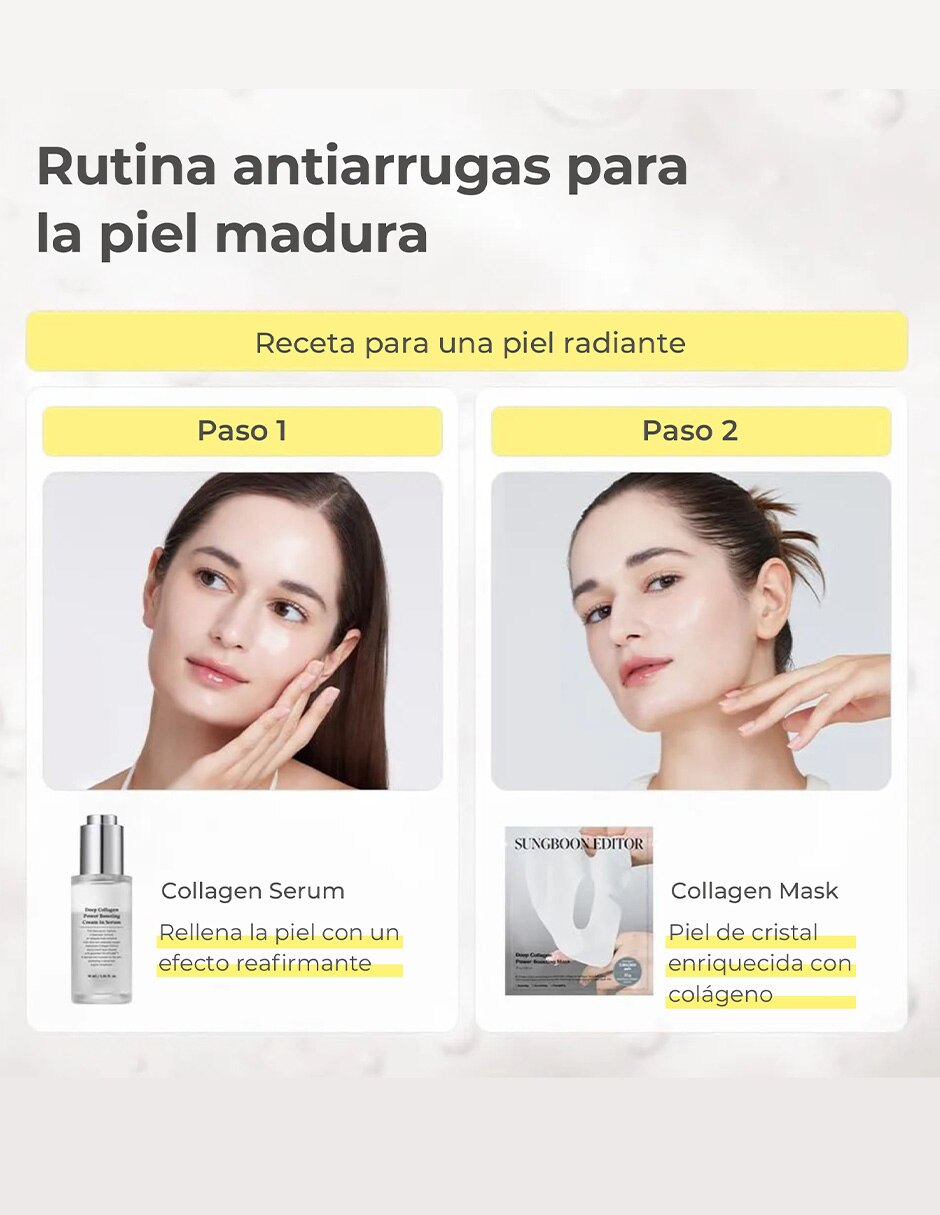 Hidratante facial deep collagen anti-wrinkle crema suero antiarrugas 7