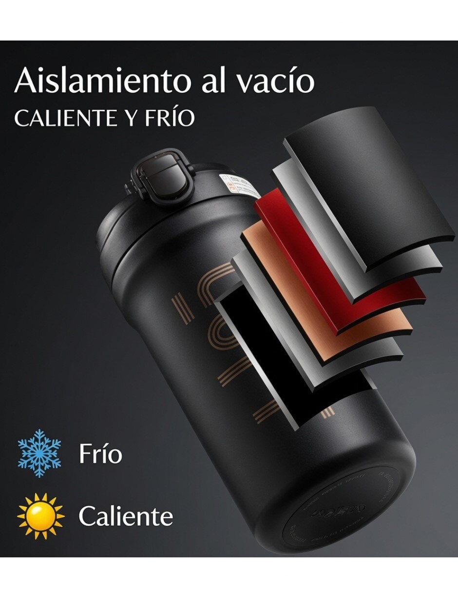 Termo de acero inoxidable con tapa rosca 3